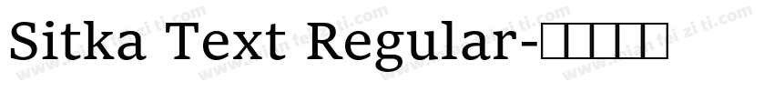Sitka Text Regular字体转换